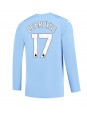 Manchester City Kevin De Bruyne #17 Replika Hemmakläder 2023-24 Långärmad